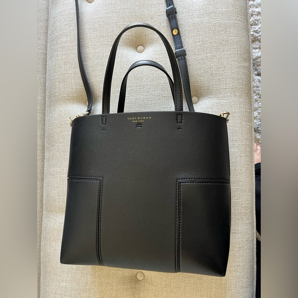 Tory Burch Black T Bag Purse